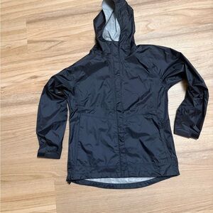 Rugged Exposure Women Small Black Waterproof Rain Jacket